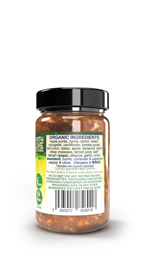 Live fermented organic probiotic gut healthy ploughman's pickle