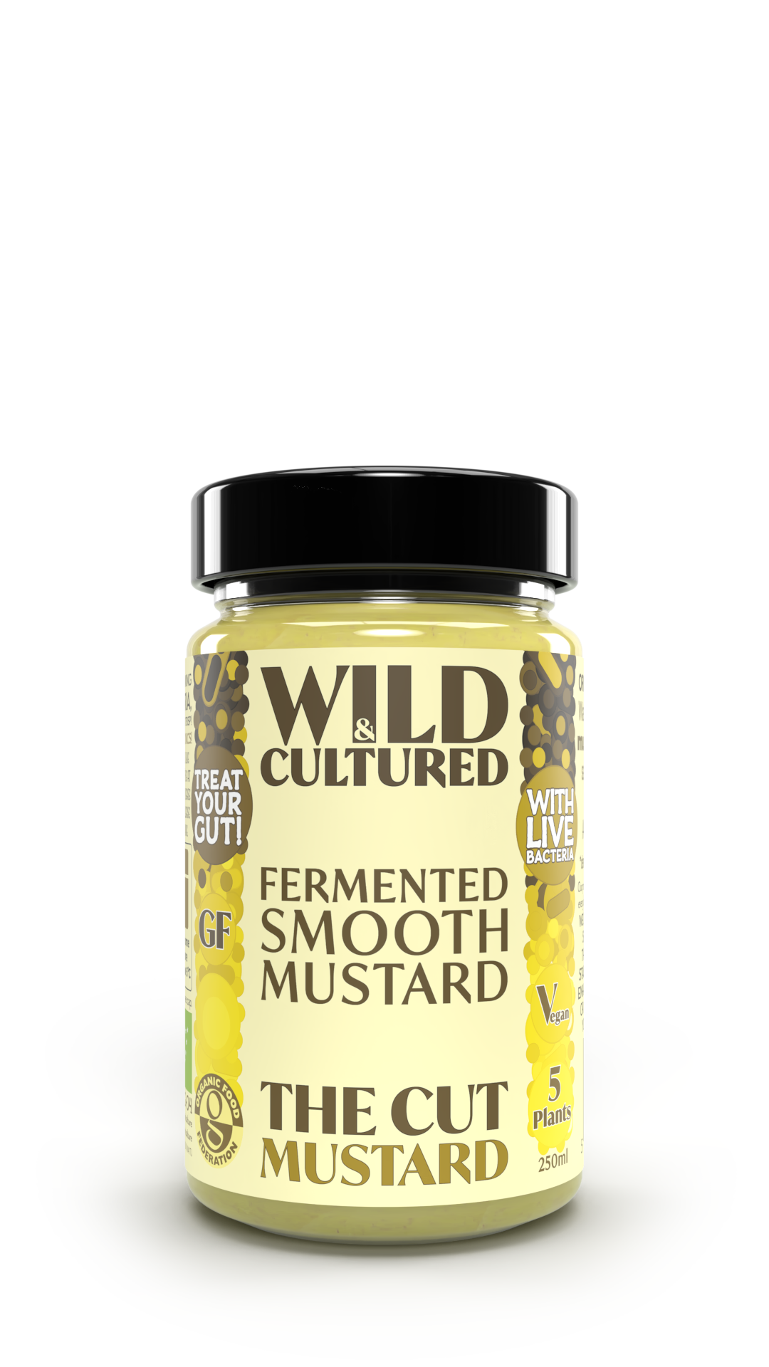 Live fermented organic probiotic gut healthy smooth mustard