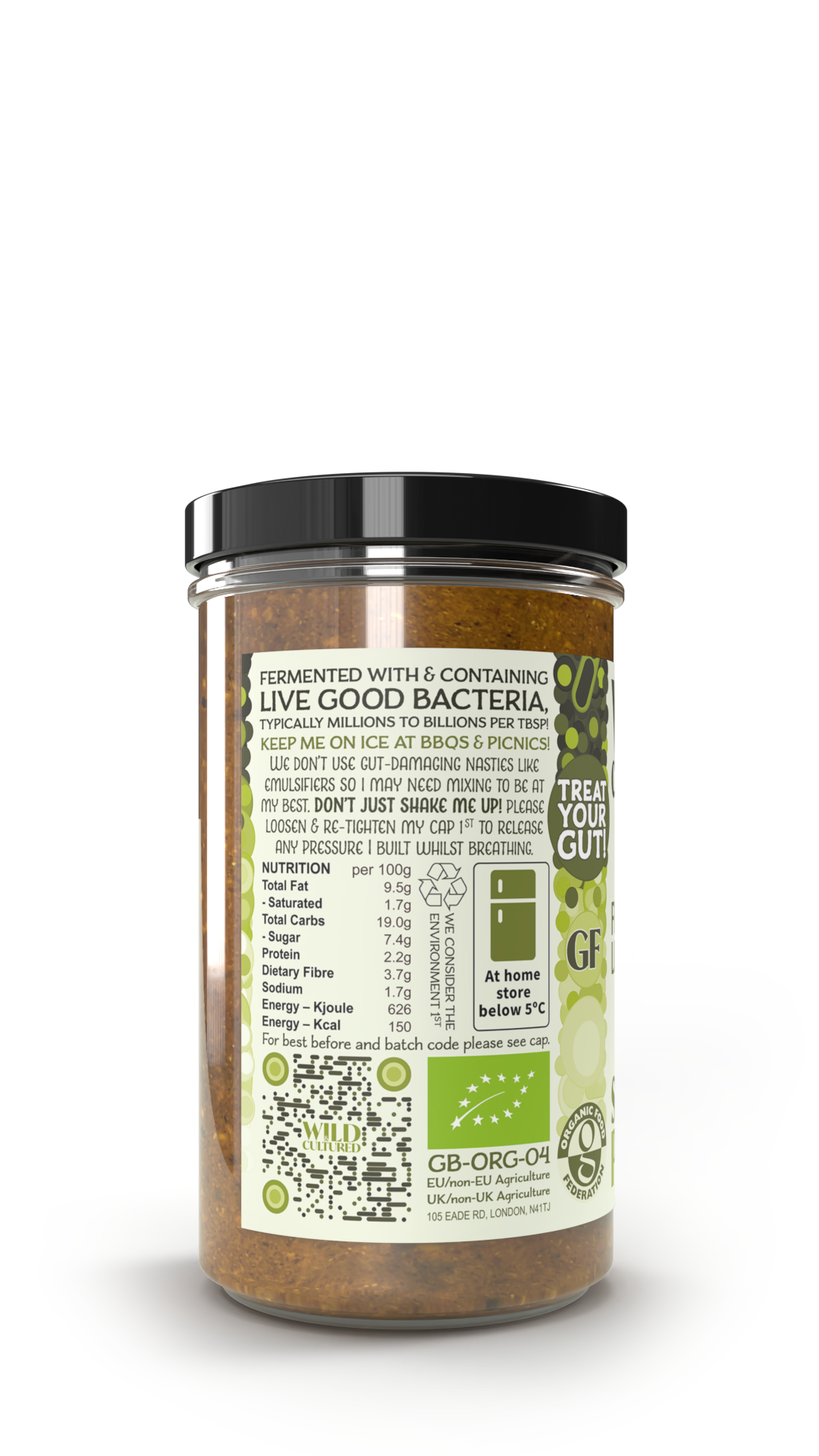 Live fermented organic probiotic gut healthy lime pickle