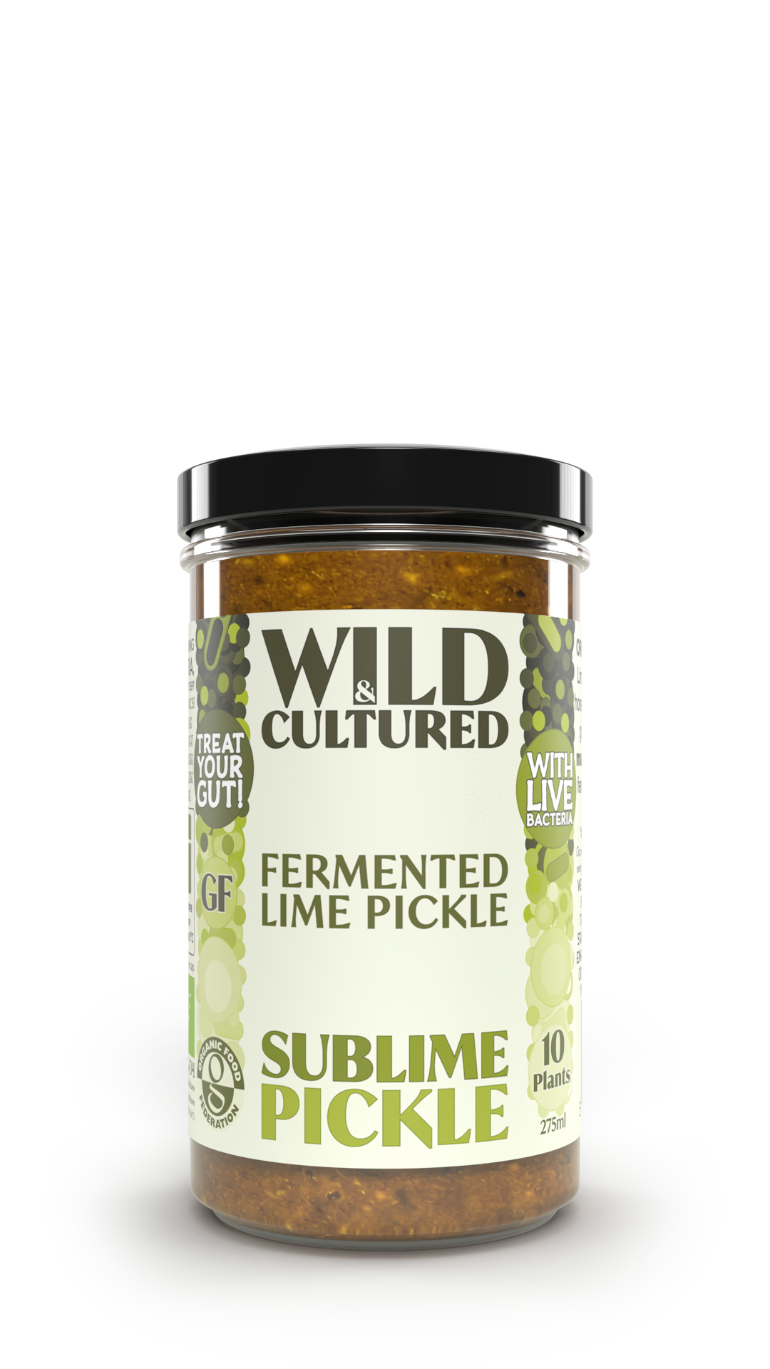 Live fermented organic probiotic gut healthy lime pickle