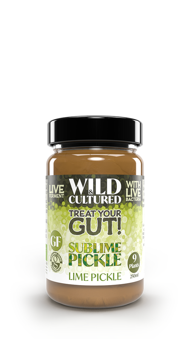 Live fermented organic probiotic gut healthy lime pickle