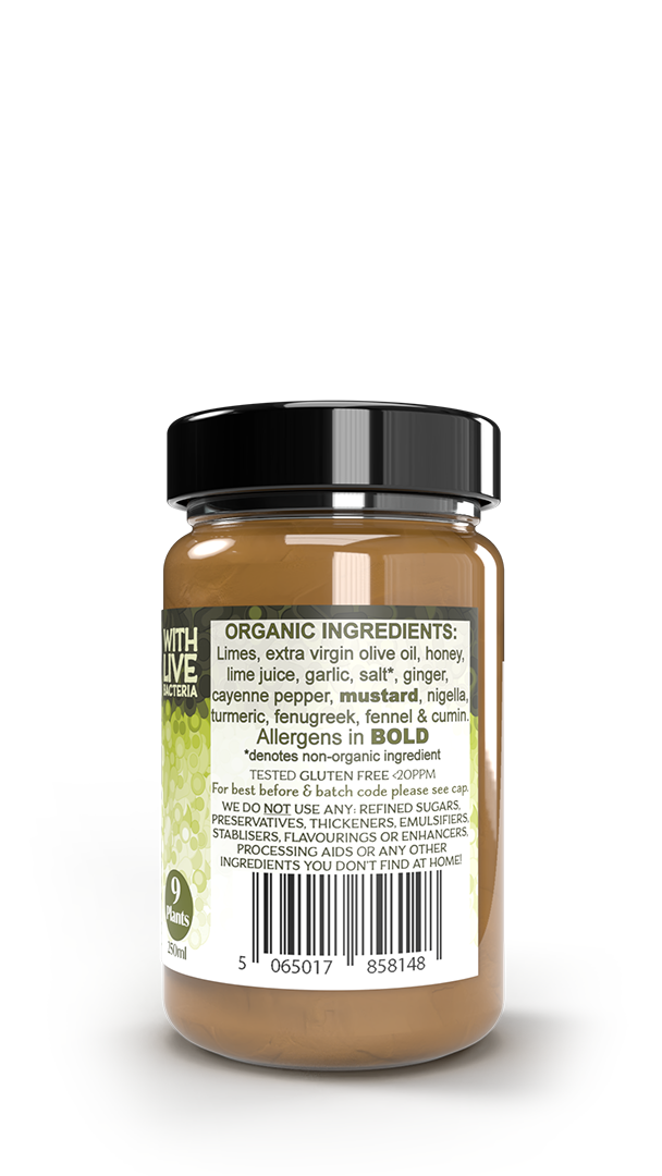 Live fermented organic probiotic gut healthy lime pickle