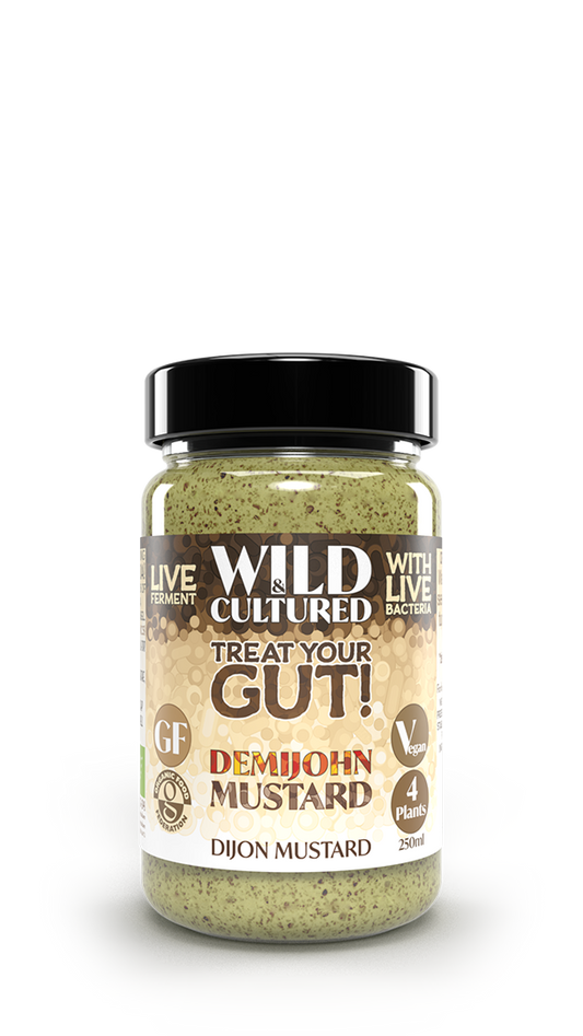 Live fermented organic probiotic gut healthy dijon mustard