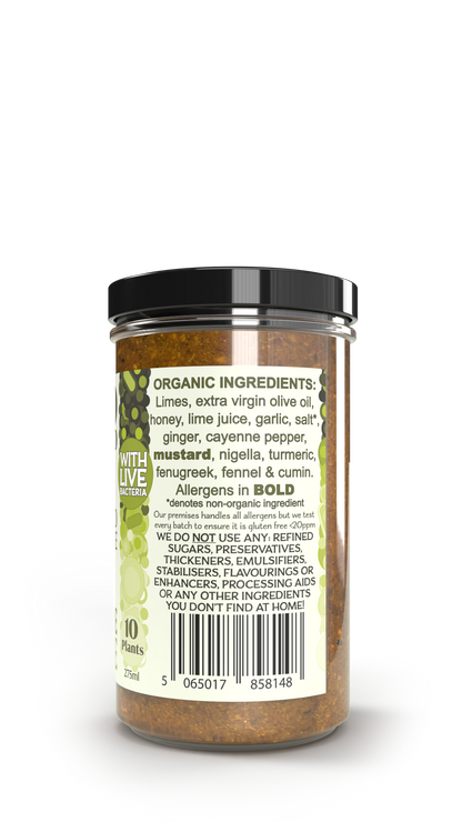 Live fermented organic probiotic gut healthy lime pickle