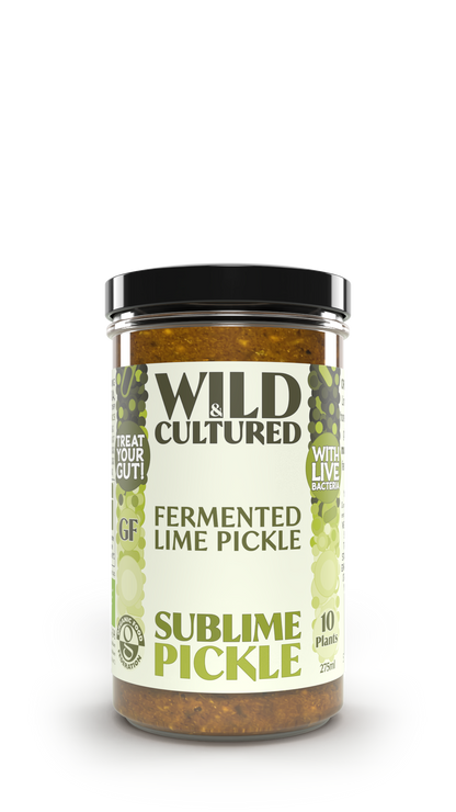 Live fermented organic probiotic gut healthy lime pickle