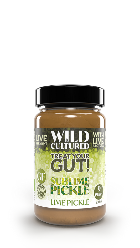 Live fermented organic probiotic gut healthy lime pickle