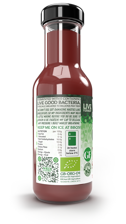 Live fermented organic probiotic gut healthy tomato sauce (ketchup)