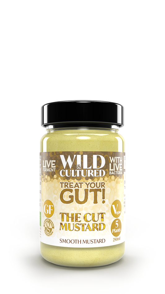 Live fermented organic probiotic gut healthy smooth mustard